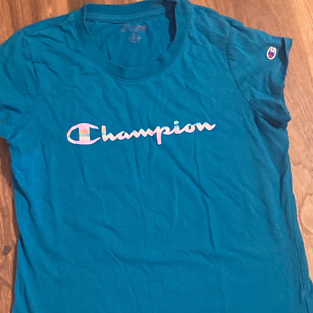 Champion Teal T shirt - girls XL